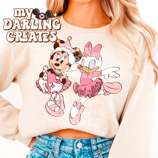 Ballerina Besties Pink PNG