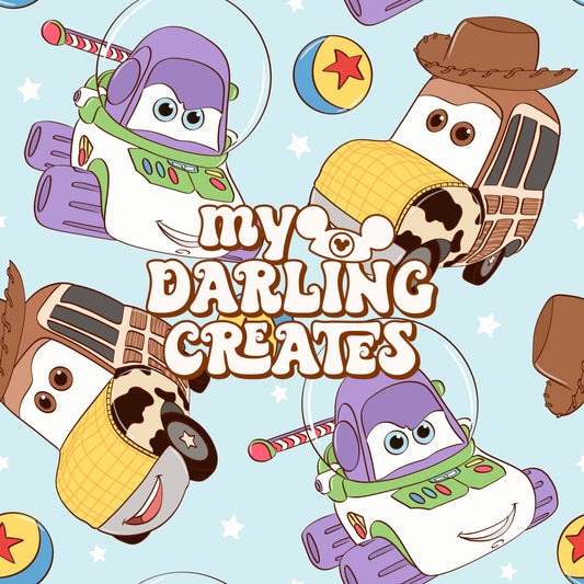 Cars Story Blue - Seamless File