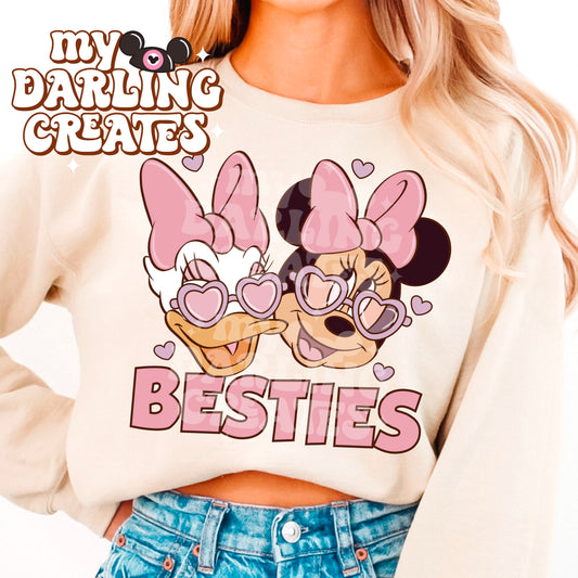 Bestie Love With Text (2 Colors) PNG