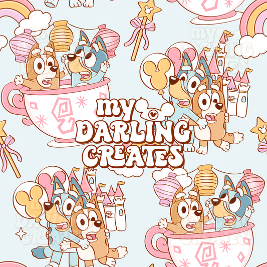 Magical Blue Sisters Blue - Seamless File