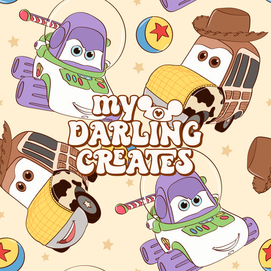 Cars Story Yellow - Seamless File