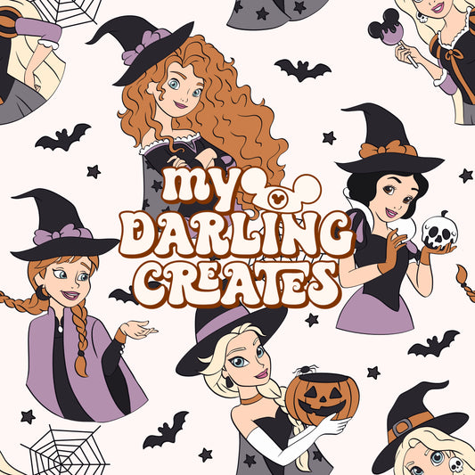 Witch Princesses Cream - Seamless File