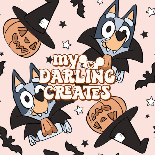 Vampire Dog Pink - Seamless File