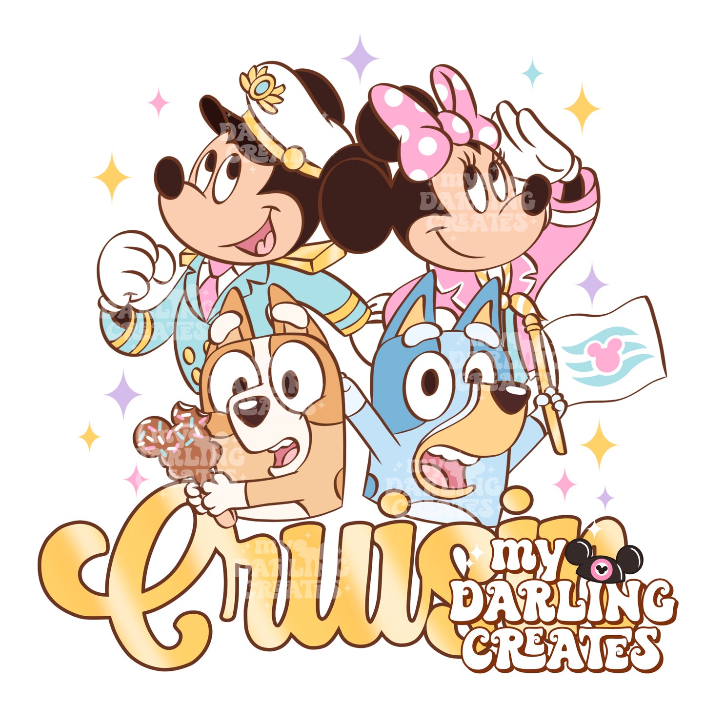 Cruisin Pals Pastel Gold PNG