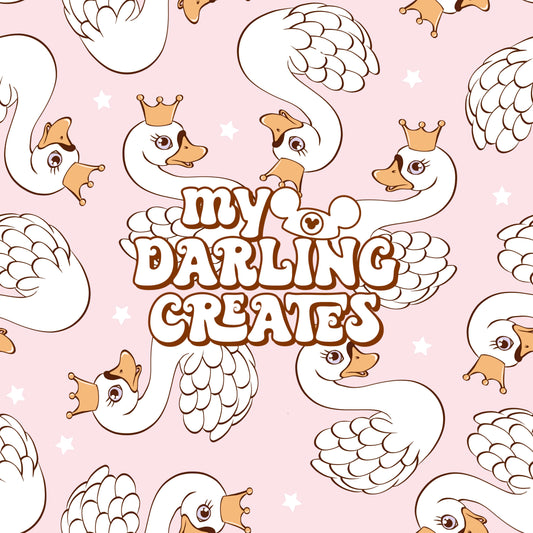 Swans Pink - Seamless File