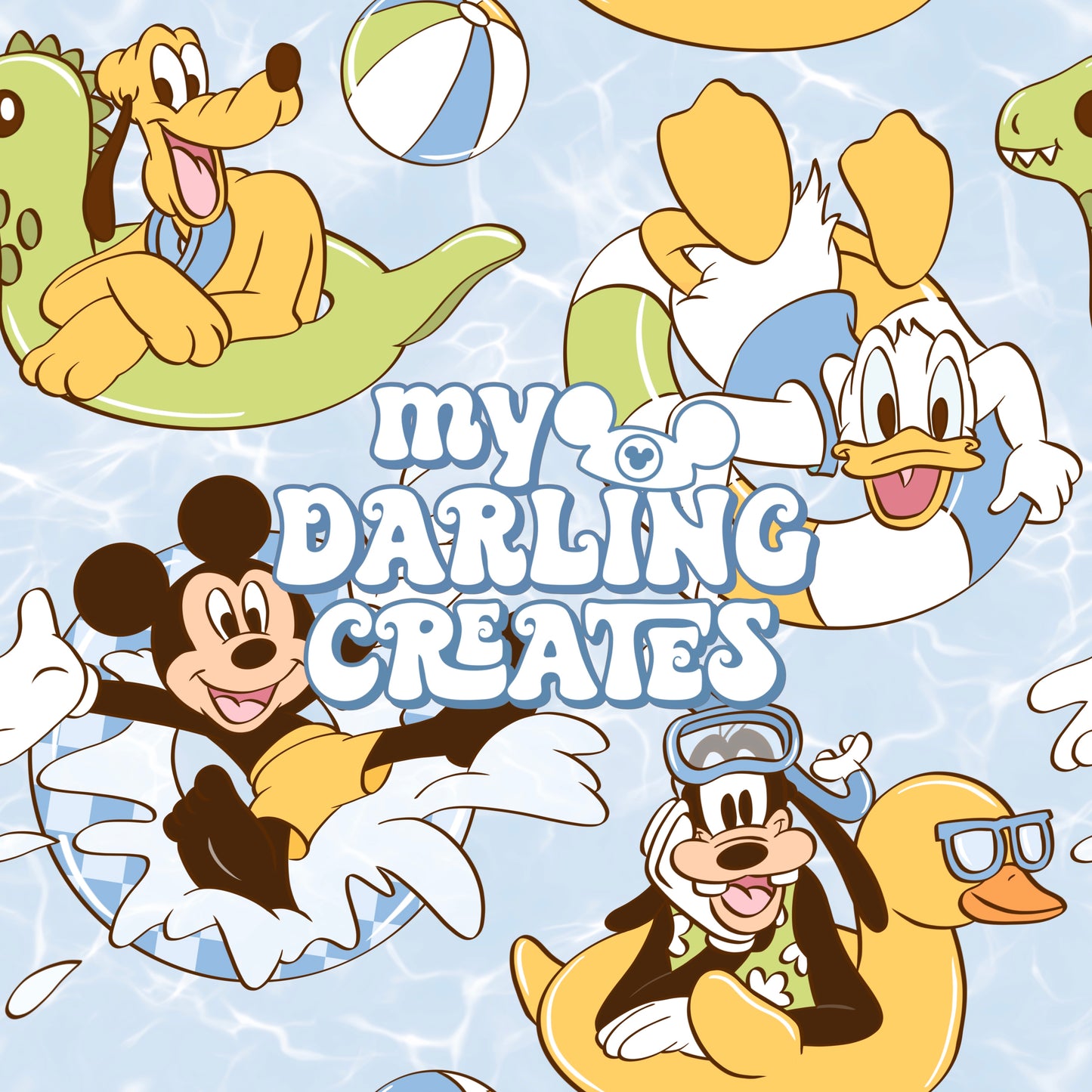 Pool Party Blue - Seamless File