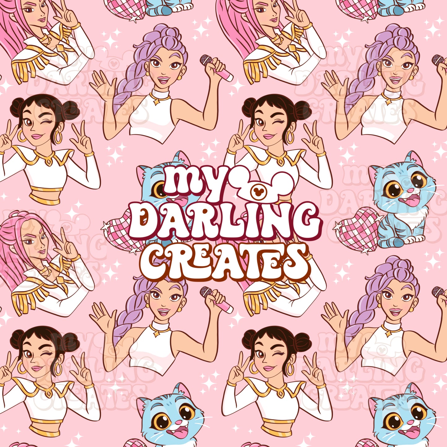 Girl Pop Pink - Seamless File