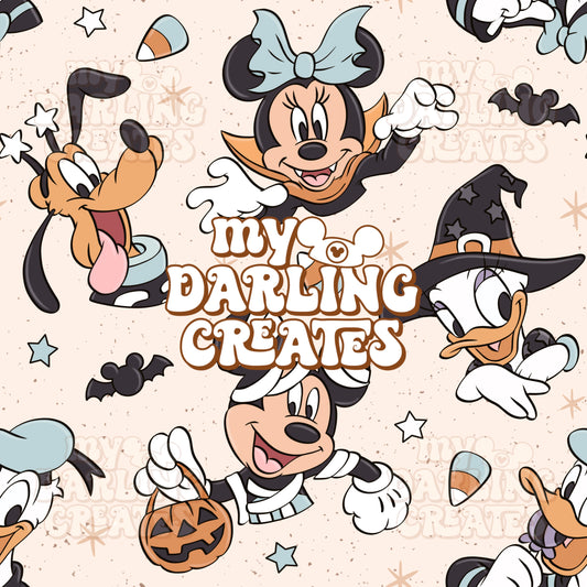 Spooky Spirit Friends Cream - Seamless File