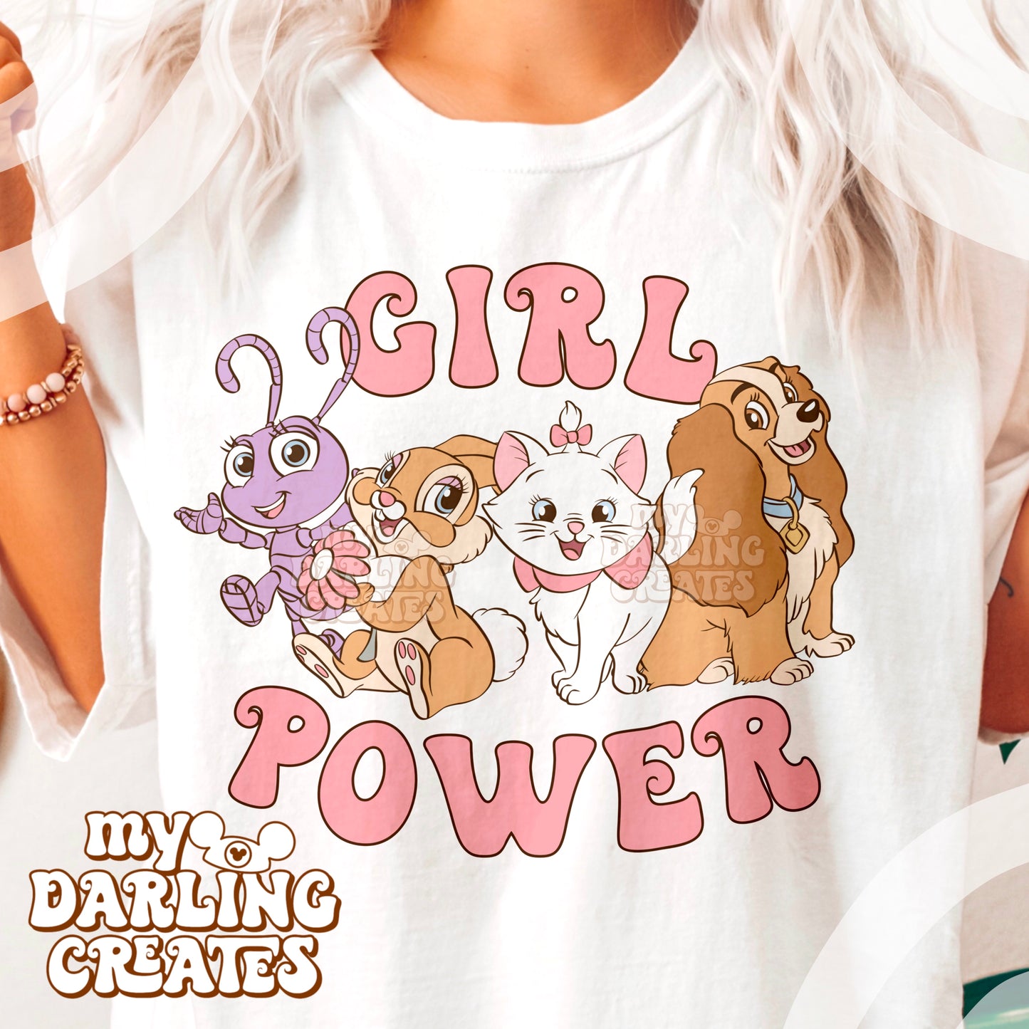 Girl Power Pink Text PNG