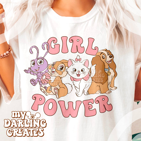 Girl Power Pink Text PNG