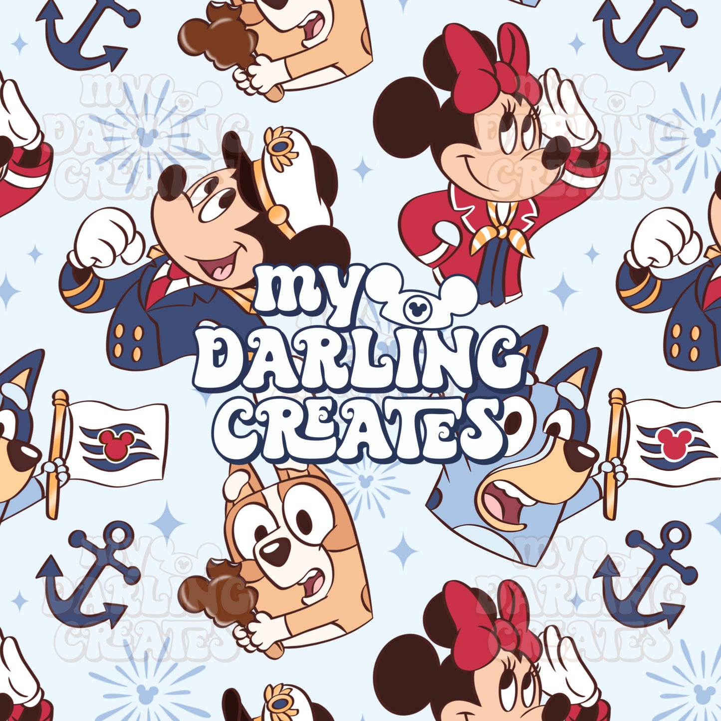 Blue Cruise Pals - Seamless File