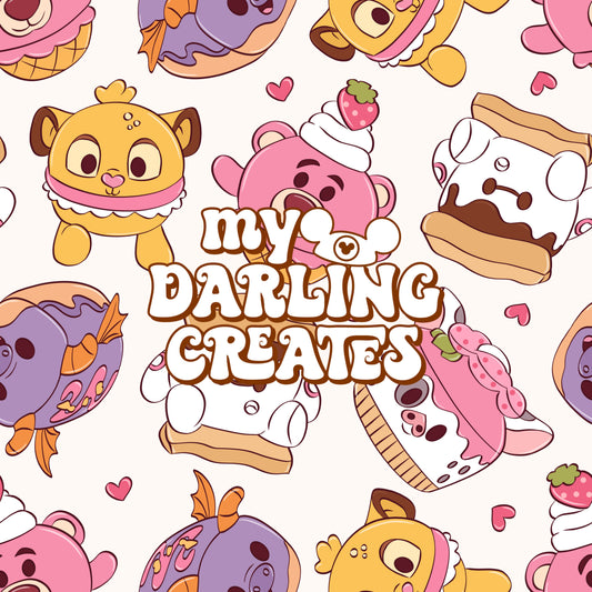 Munch Love White - Seamless File