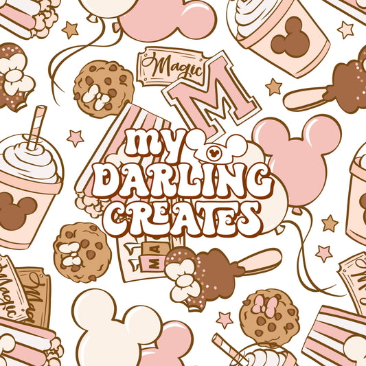 Neutrally Pink Park Snacks - Seamless File