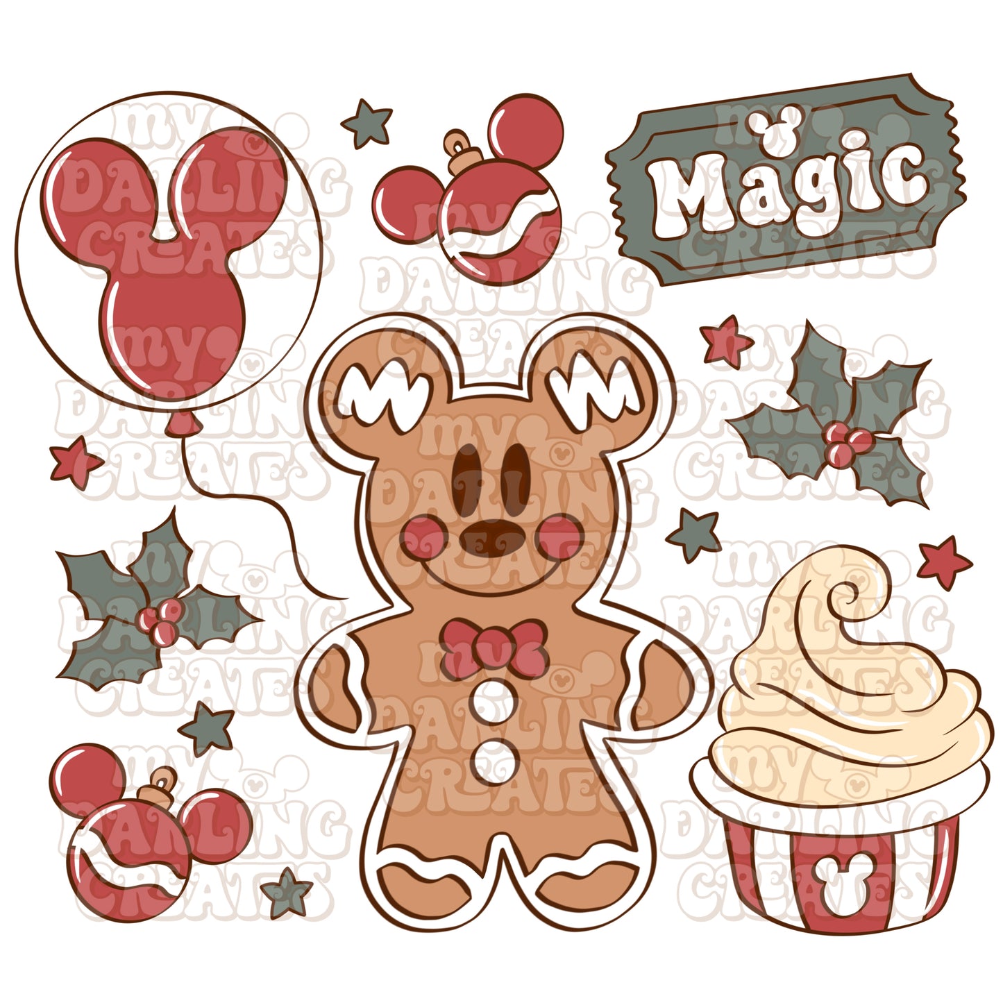 Magical Gingerbread Classic PNG