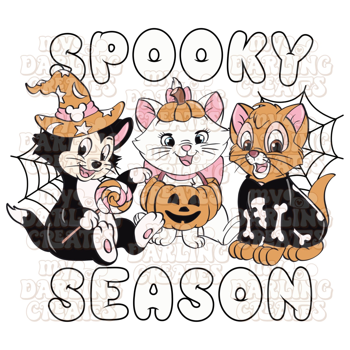 Spooky Season Cats PNG