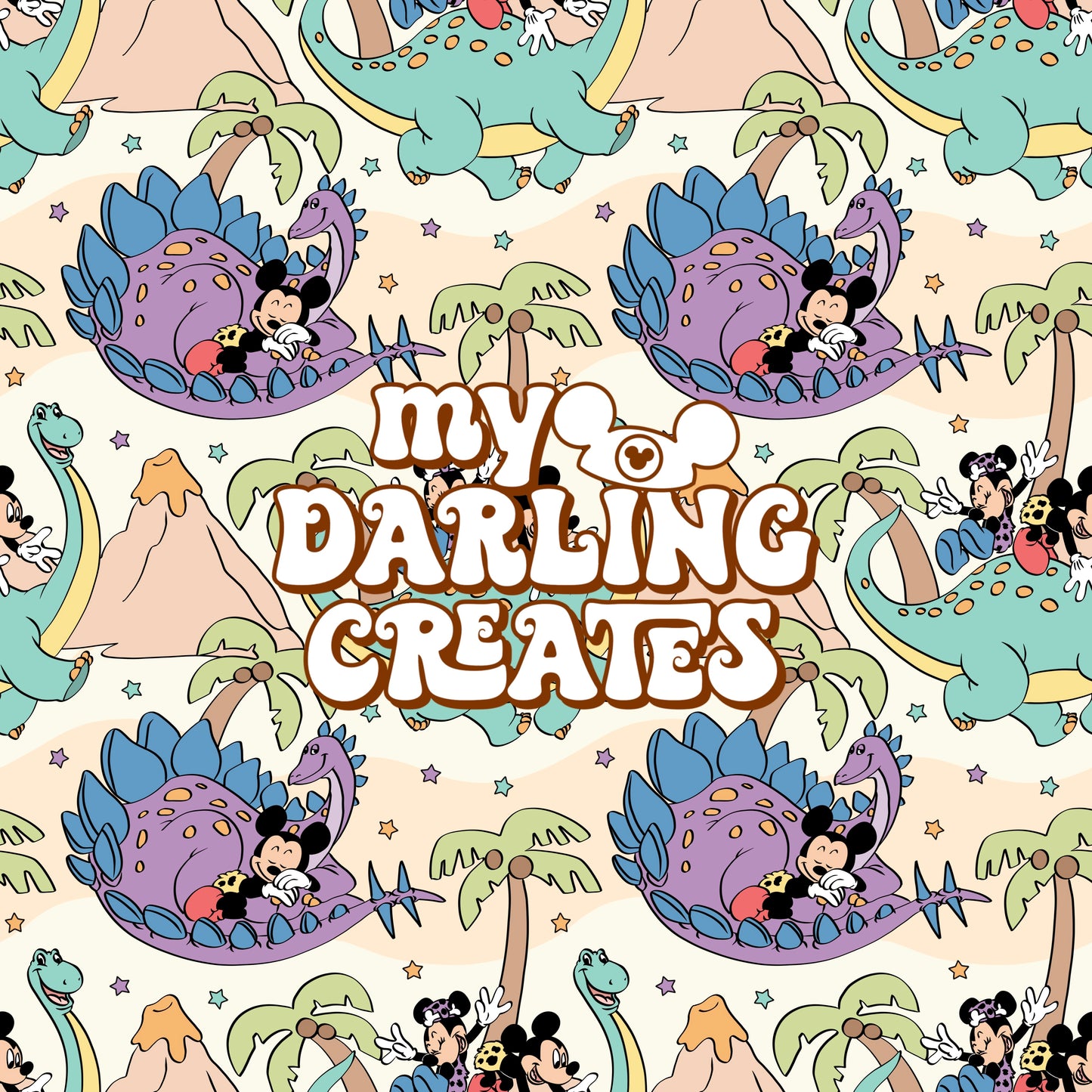 Vintage Dino - Seamless File