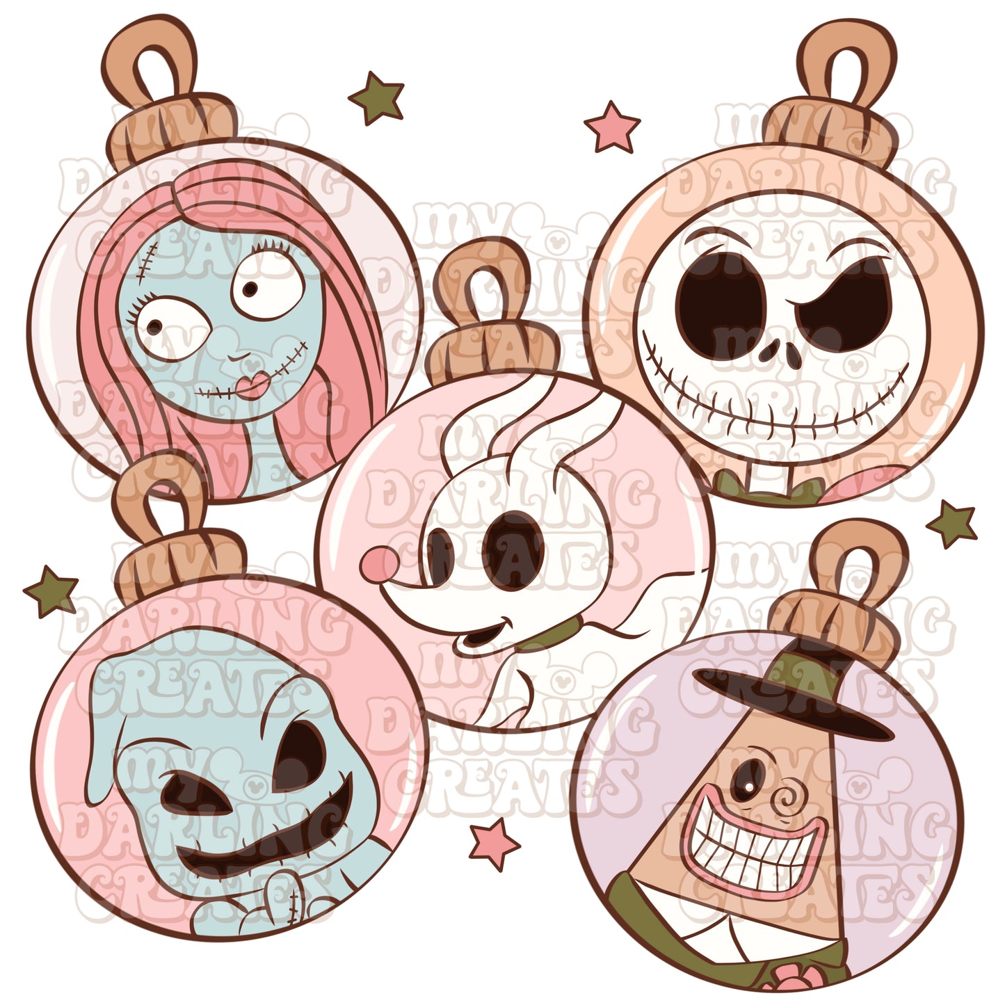 NBC Ornaments Pink PNG