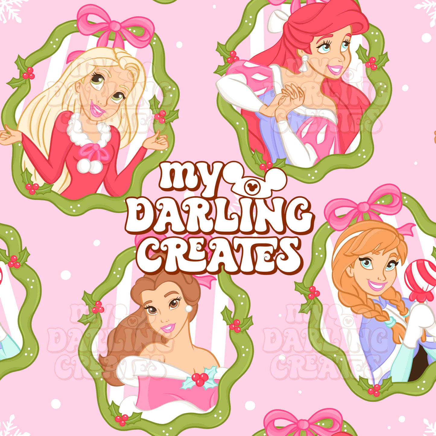 Jolly Princesses Pink - Seamless File