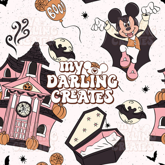 Haunted Mouse Pink - Seamless File