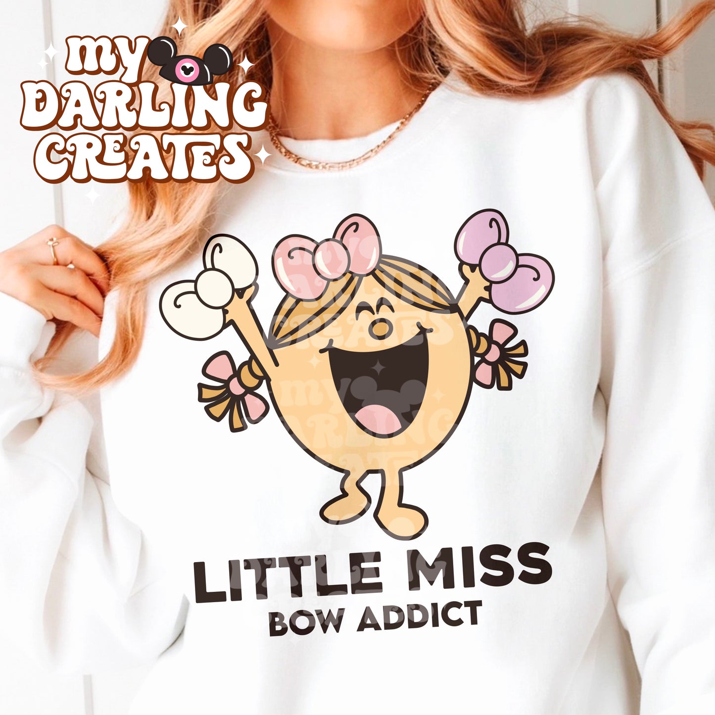 Little Miss Bow Addict PNG