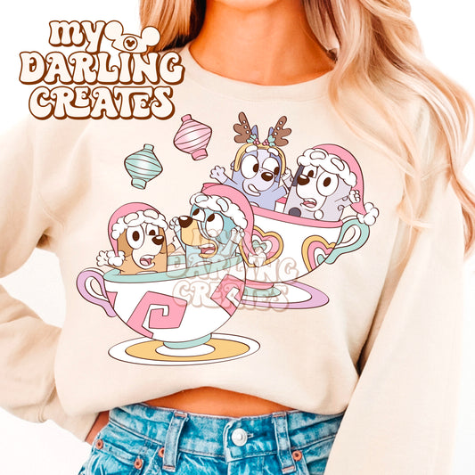 Cousins Winter Teacups PNG