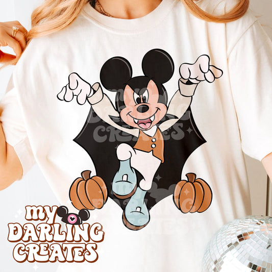 Vampire Mouse Blue PNG