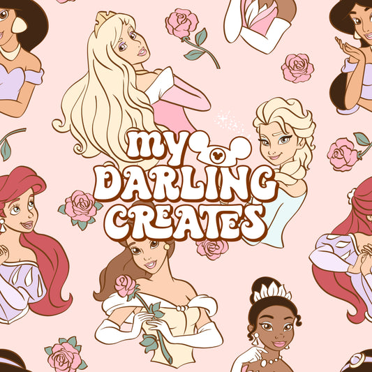 Classic Princesses Pink - Seamless File