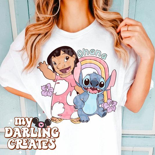 Blue Alien Ohana (3) PNG