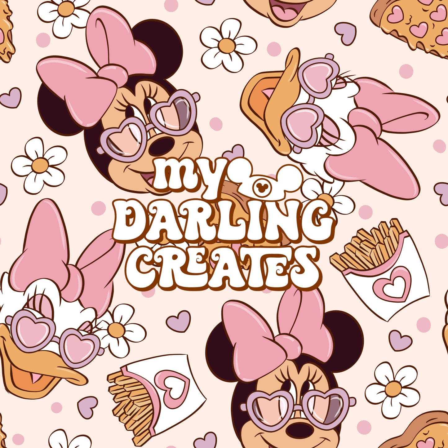 Bestie Snack Love Purple- Seamless File