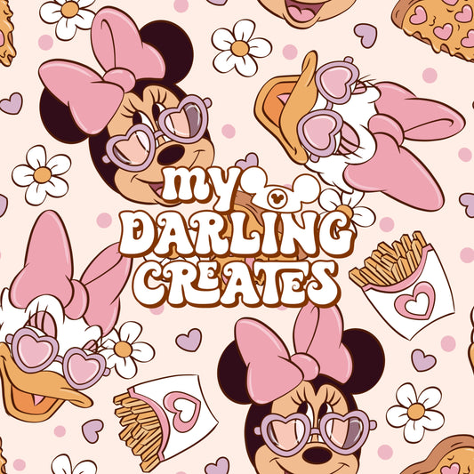 Bestie Snack Love Purple- Seamless File