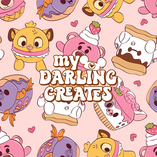 Munch Love Pink - Seamless File