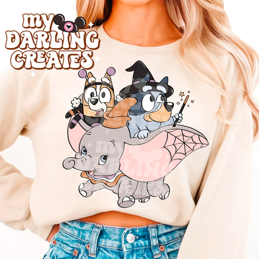 Spooky Elephant Ride PNG