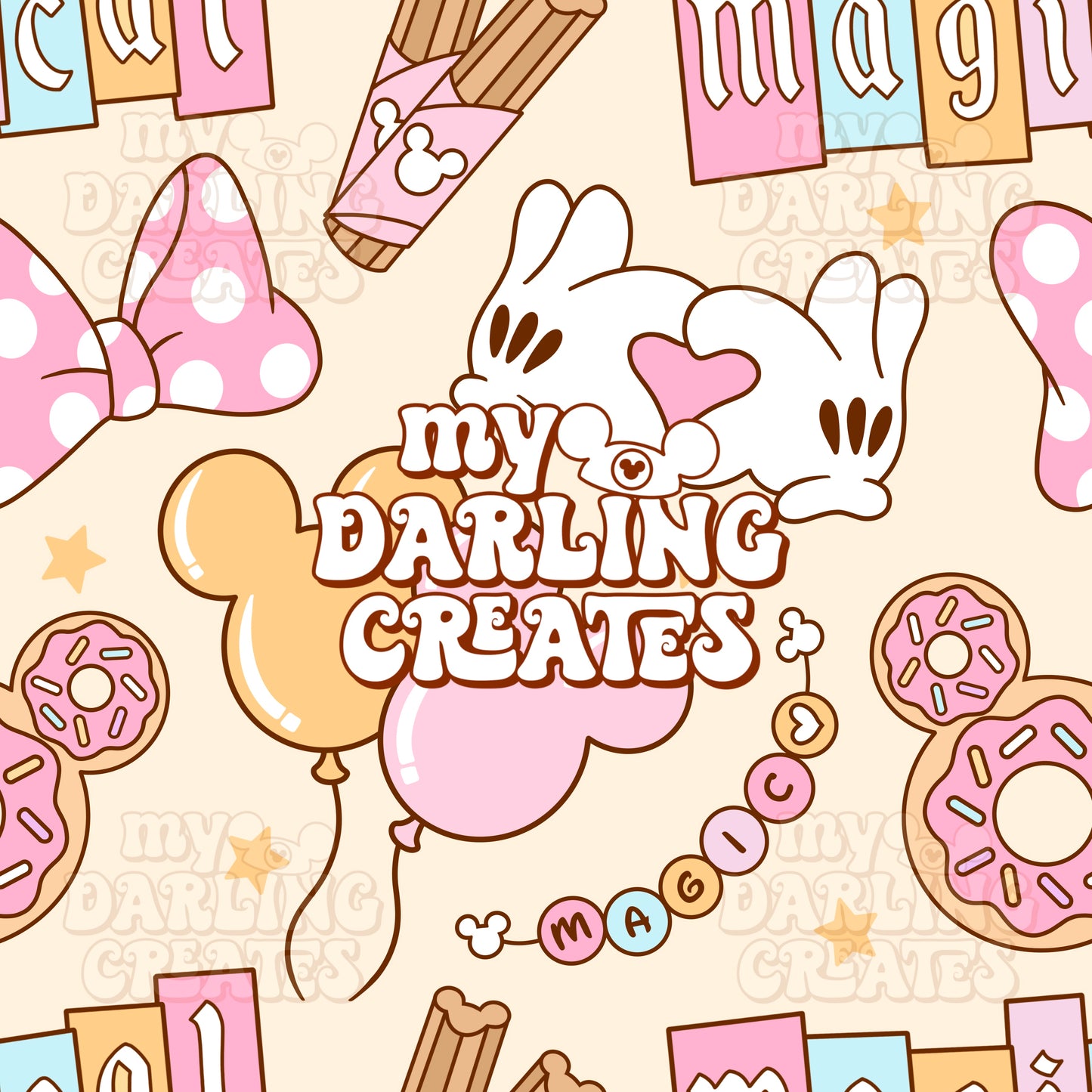 Pastel Park Day Yellow - Seamless File