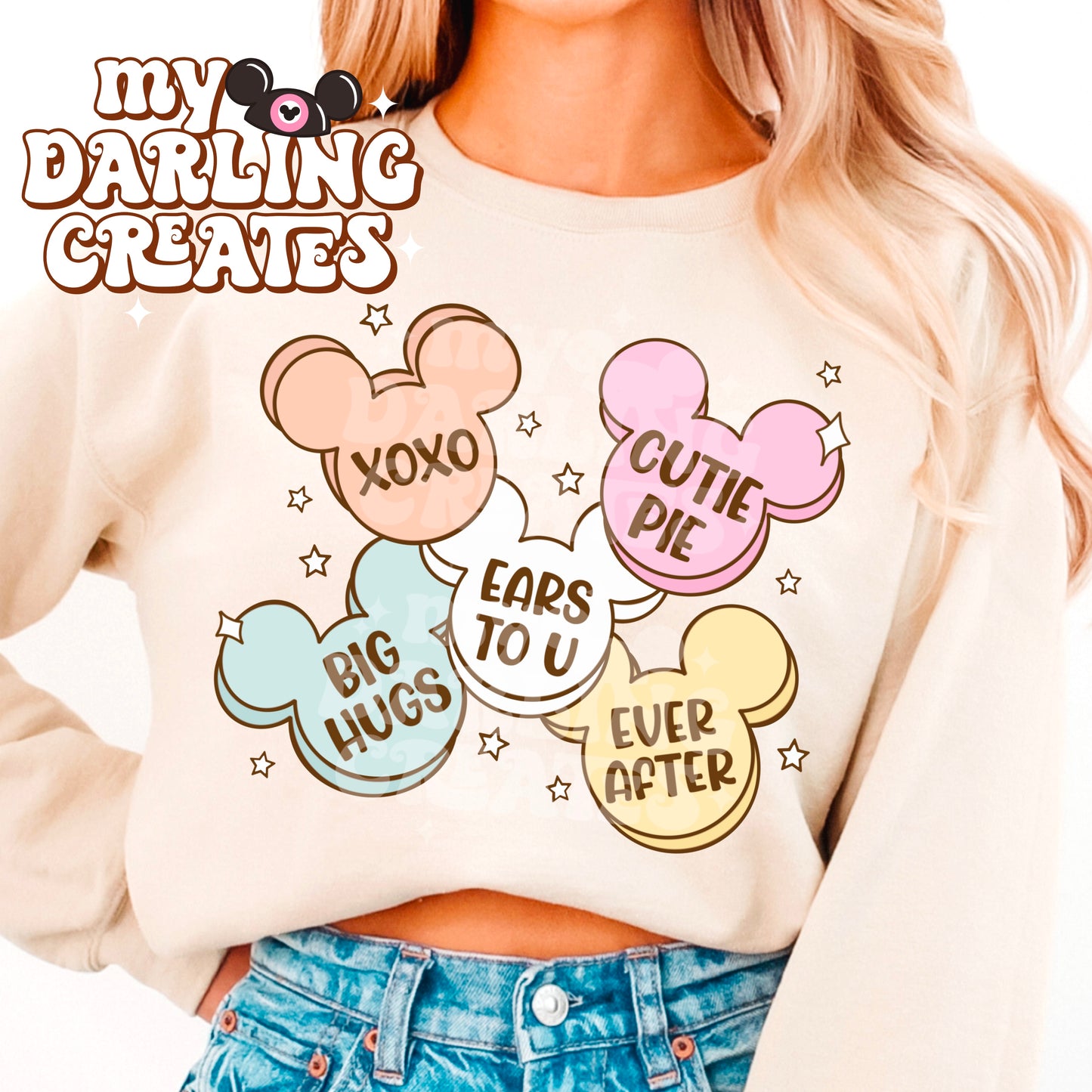 Mouse Candy Hearts PNG