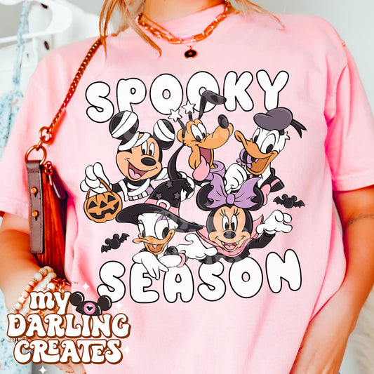 Spooky Season Mouse Friends Purple PNG