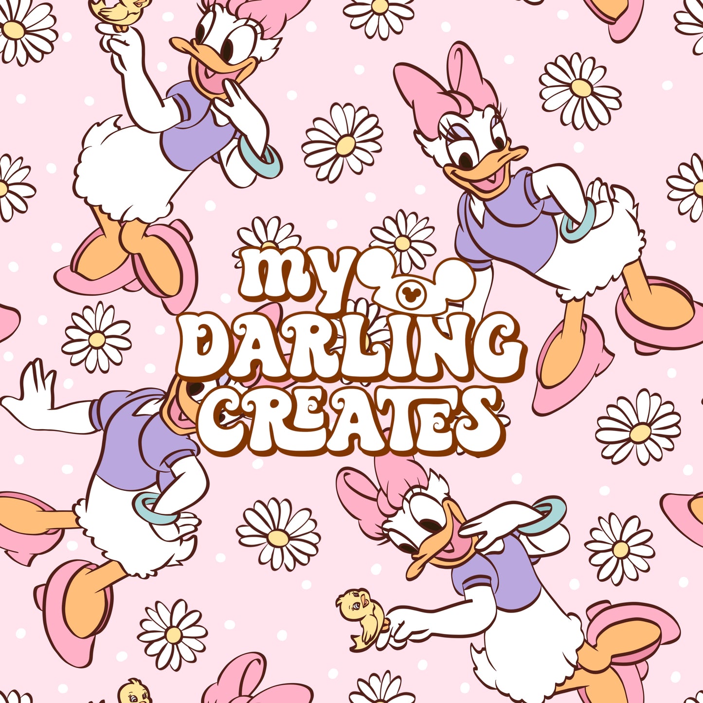 Daisy Pink - Seamless File