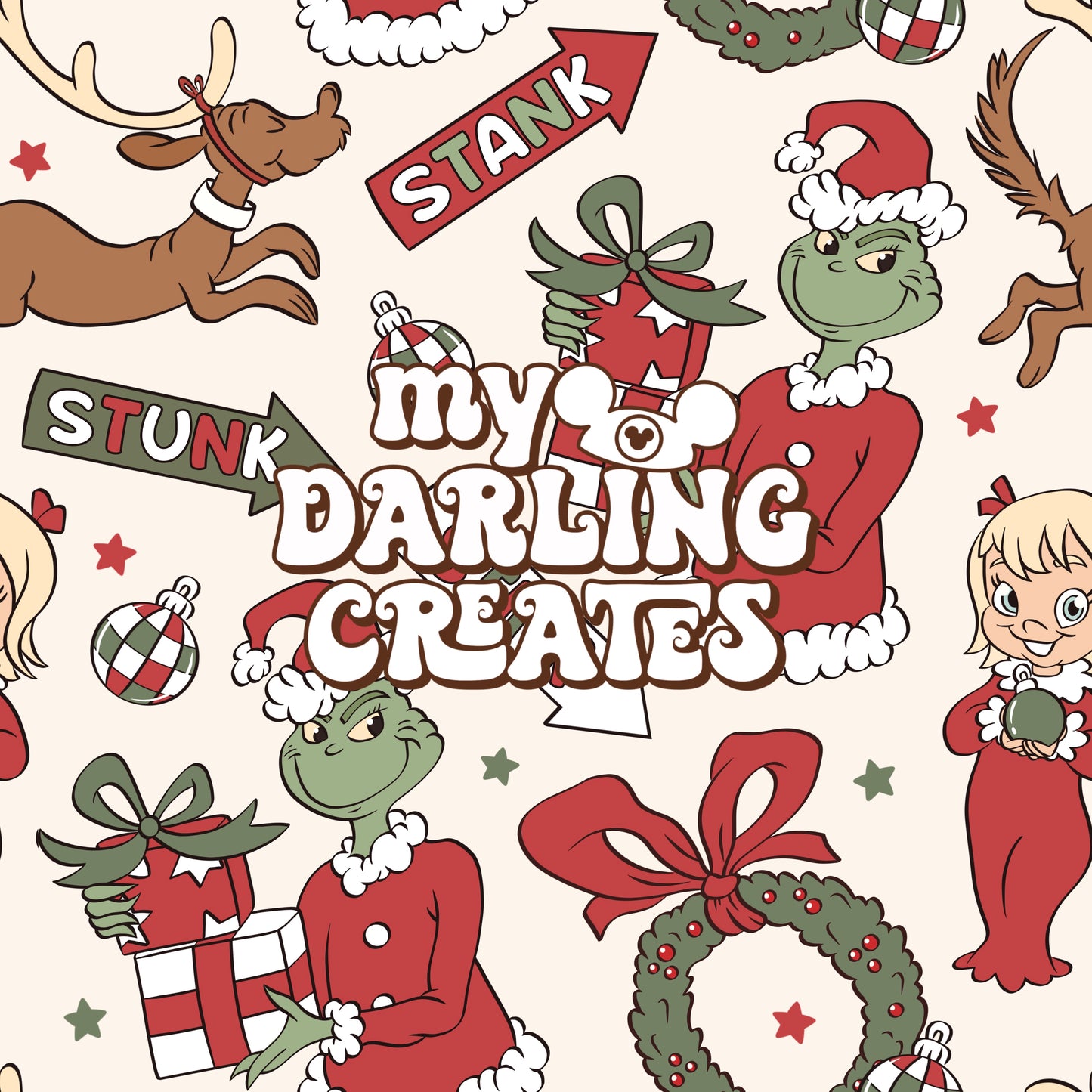 Christmas with the Green Guy - Seamless File