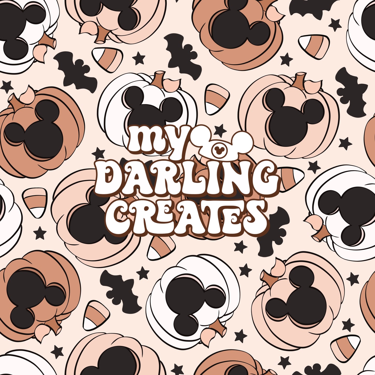 Neutral Pumpkin Magic - Seamless File