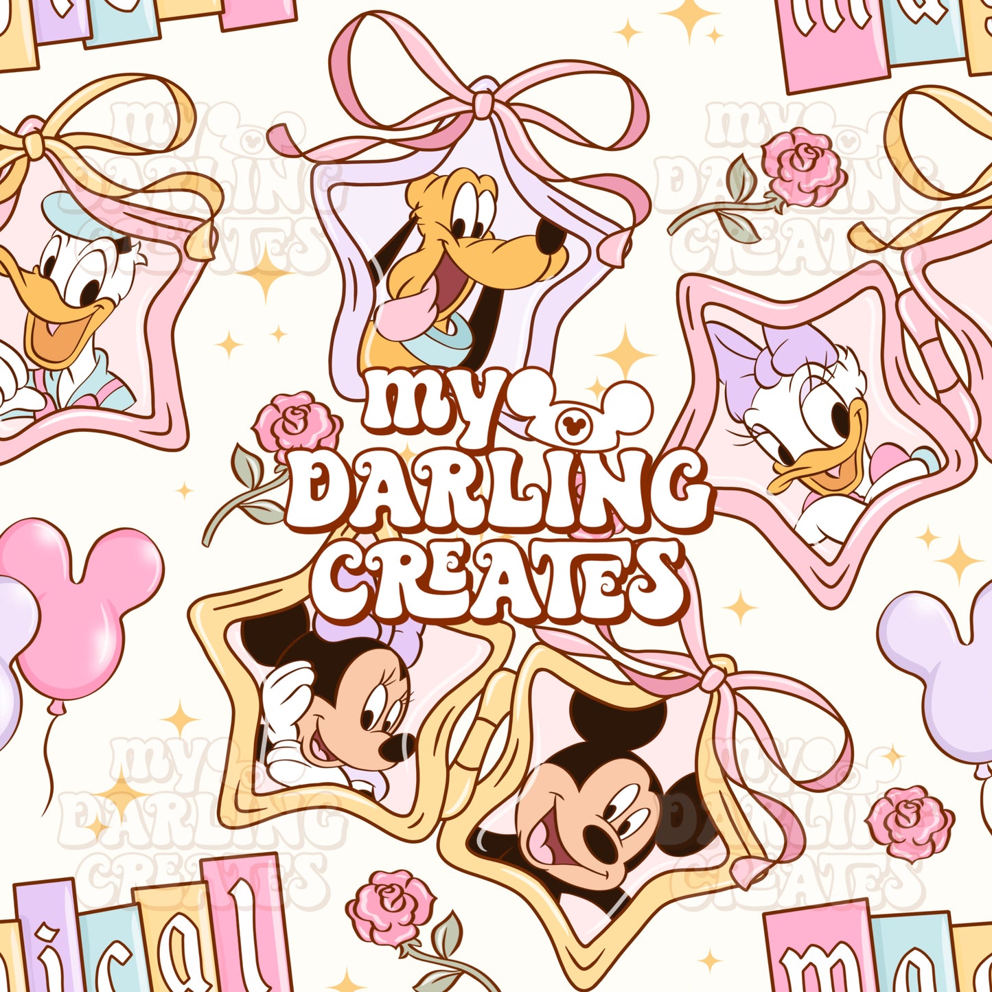 Pastel Mouse Lockets - Seamless File