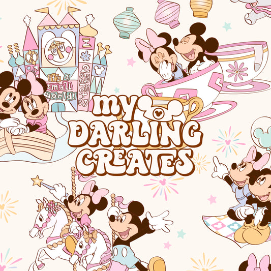 Pastel Mouse Park Adventures - Seamless File