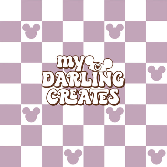 Purple Mouse Check - Seamless File