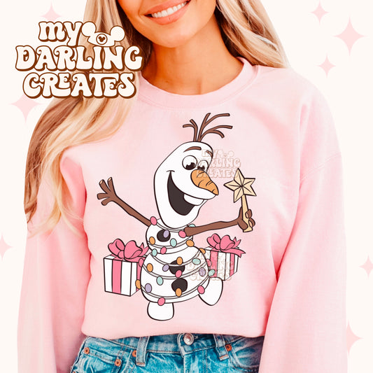 Snowman Tree Pink PNG