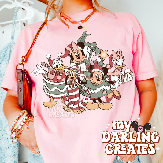 Holly Jolly Friends Christmas PNG