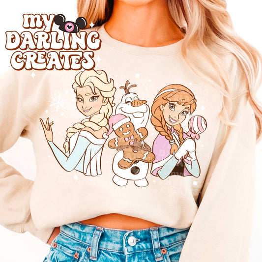 Merry Snow Sisters PNG