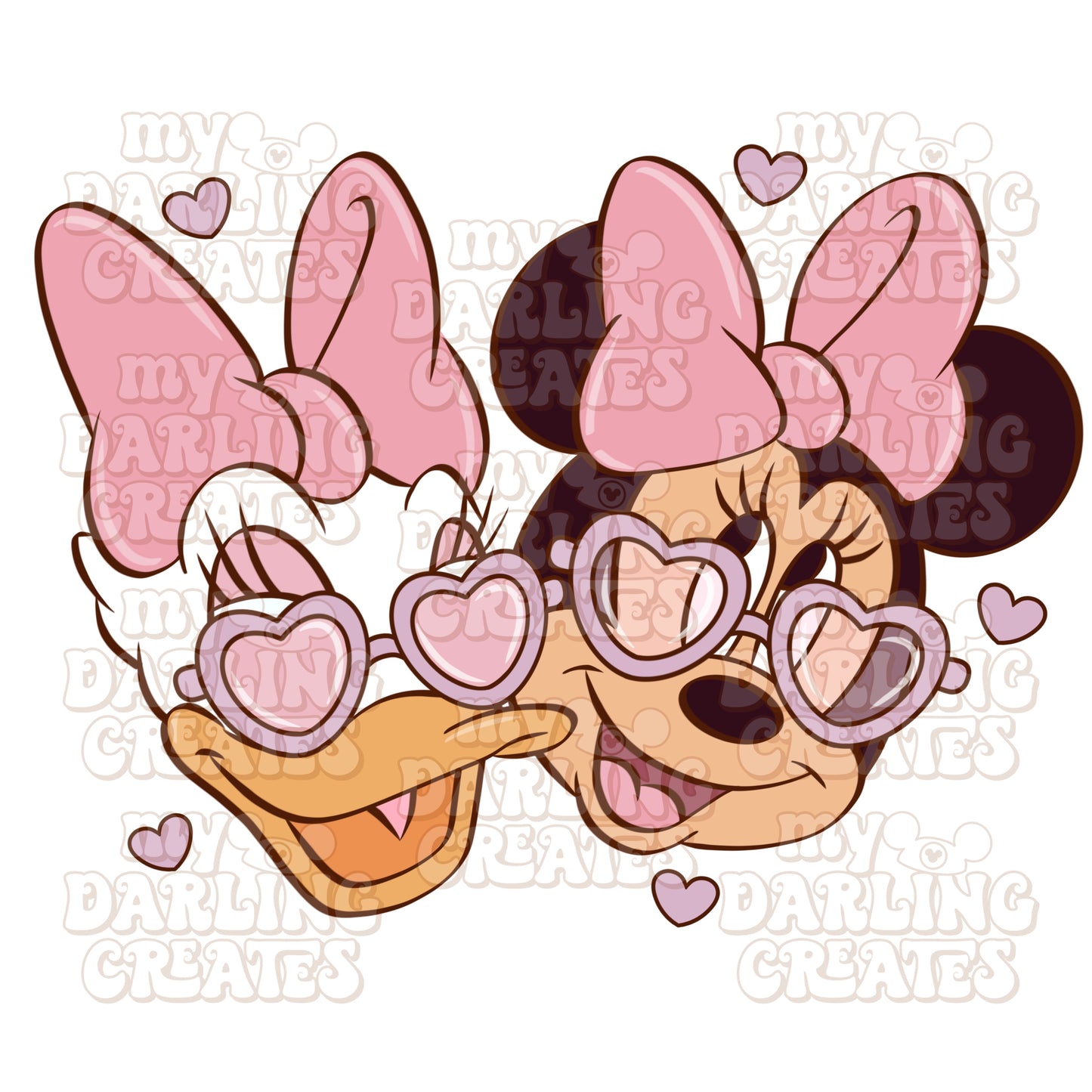 Bestie Love Purple PNG