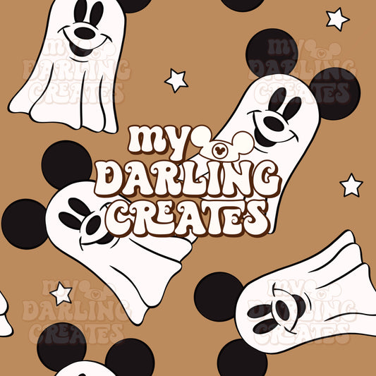 Mouse Ghosty Brown - Seamless File