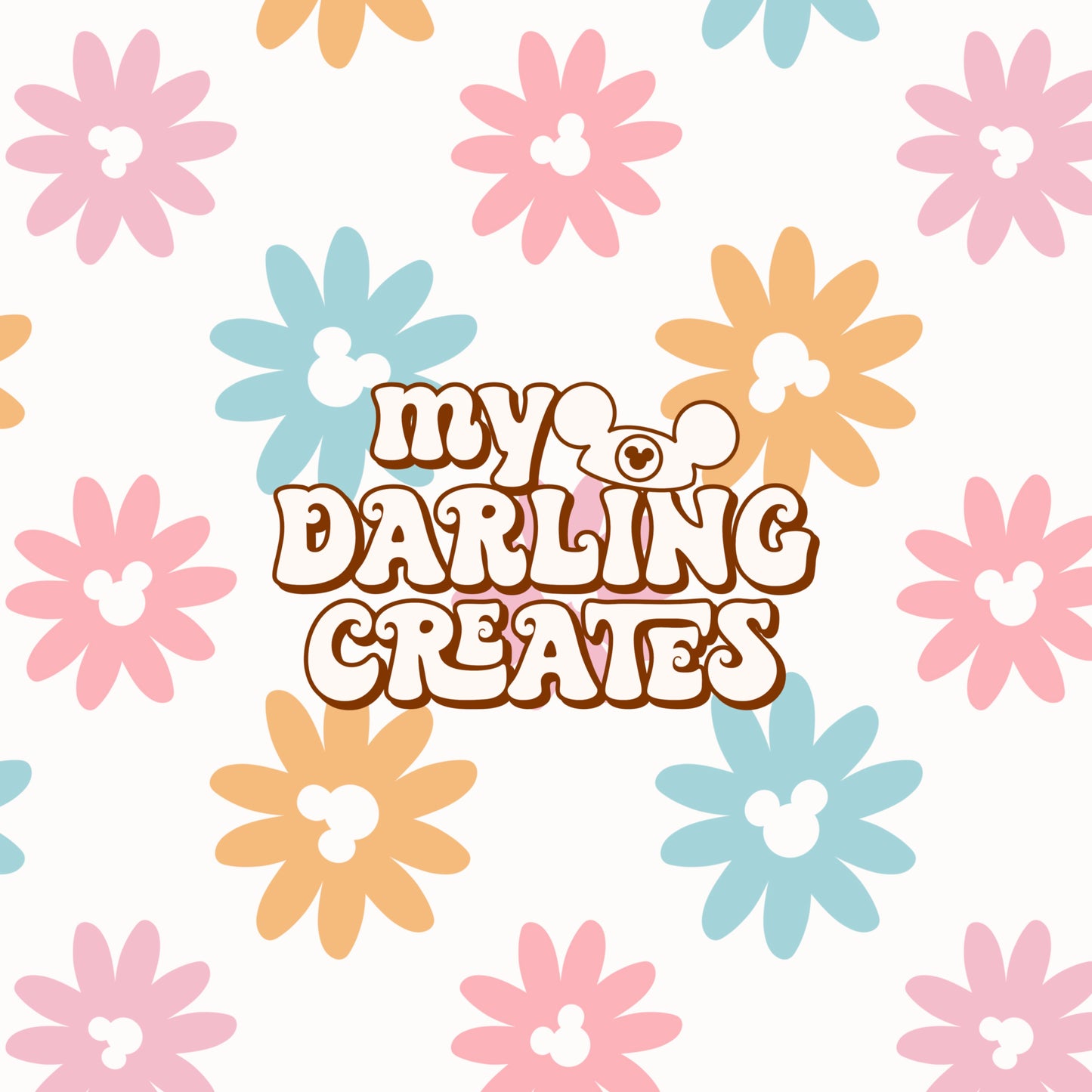 Summer Mouse Flowers - Seamless File