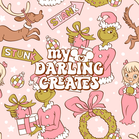 Pinkmas with the Green Guy - Seamless File