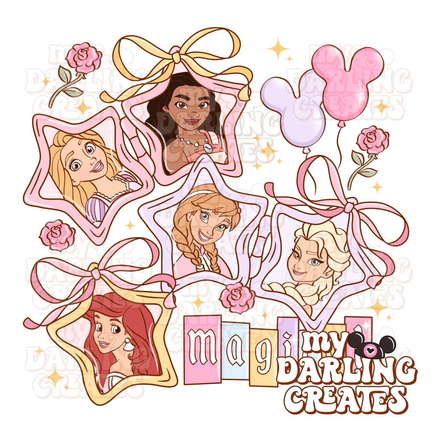 Pastel Princess Lockets PNG