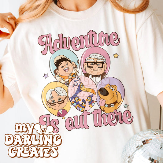 Adventure is Out There Pink Text PNG